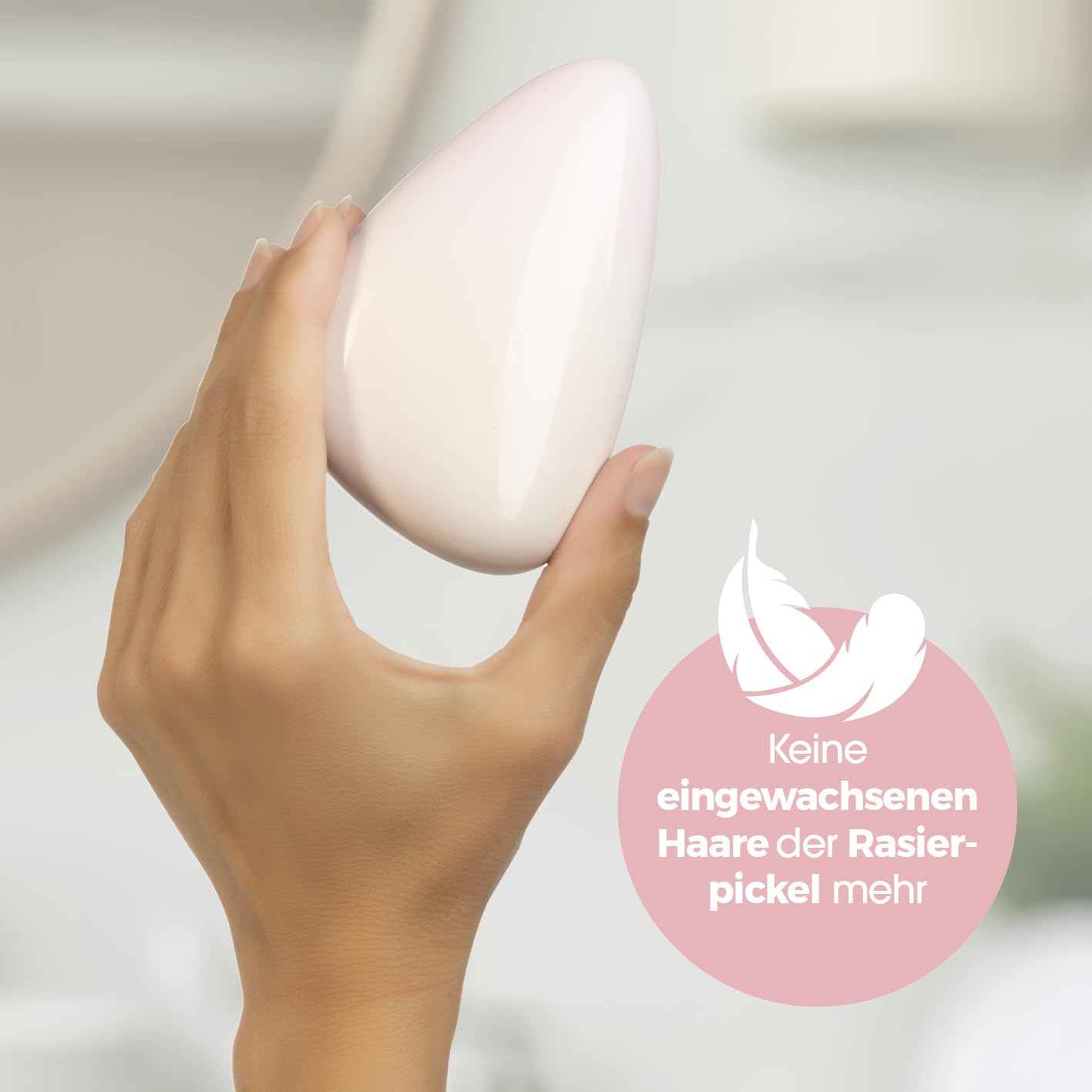 VITALmaxx Glass Shaver | Haarentfernung ohne Schmerzen & Hautirritationen | Nanoglas-Haarentferner mit Peeling-Effekt | Ideal für empfindliche Haut geeignet | Kompaktes & pflegeleichtes Design — Ansicht 4