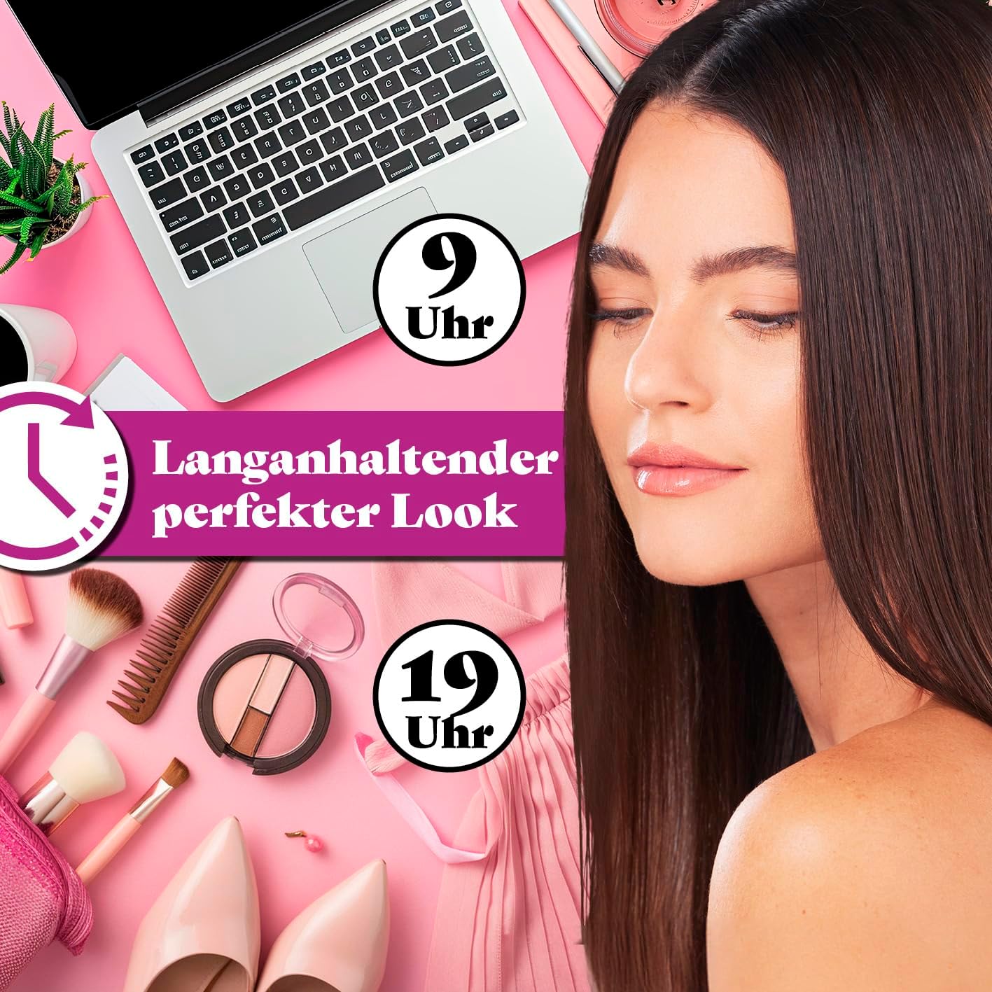 VITALmaxx Profi Hair Styler | 3in1 Lockenstab, Glätteisen & Welleneisen mit LED Display | Temperaturen von 150-230 °C | 360° Drehgelenk & 1,8 m langes Kabel | Ersetzt Lockenwickler — Ansicht 5
