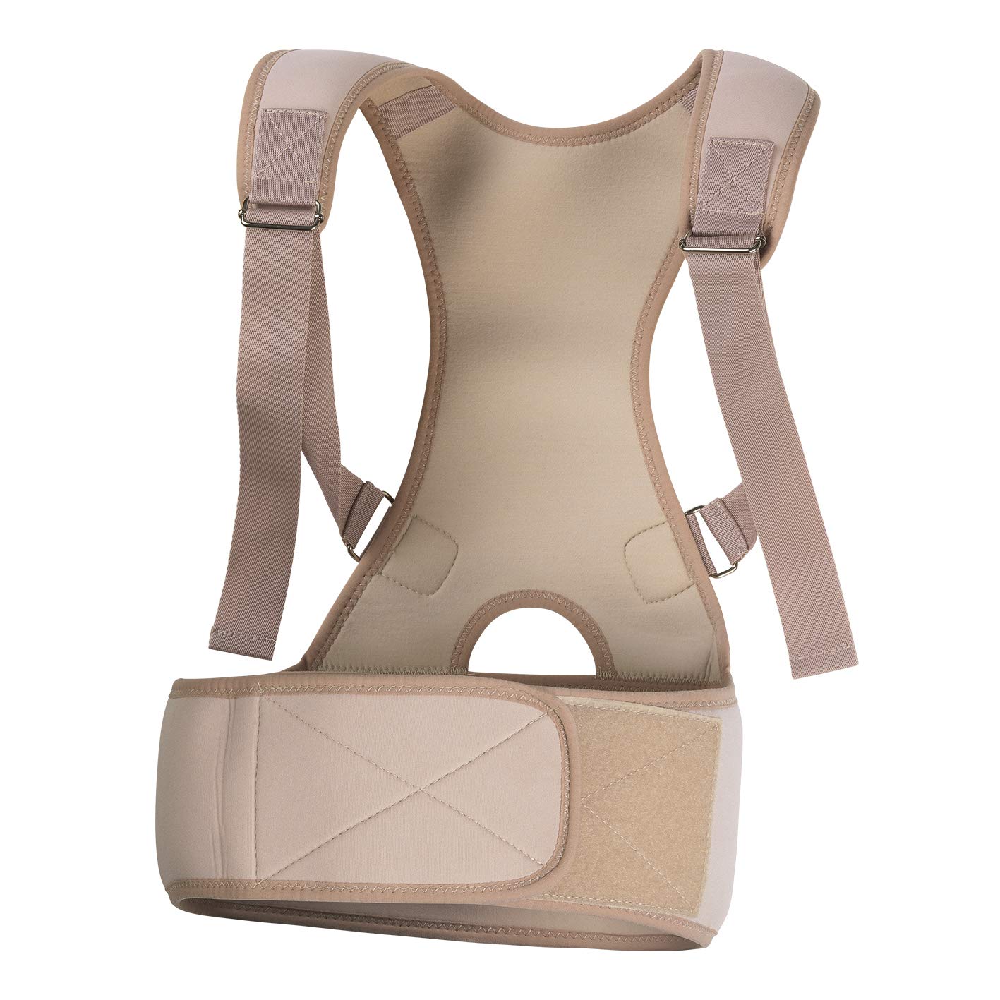 VITALmaxx Rückenkorrektor L/XL creme | Verstellbare Träger | Weiches & flexibles Material für ein komfortables Tragegefühl | Zur kurzfristigen Unterstützung der Körperhaltung