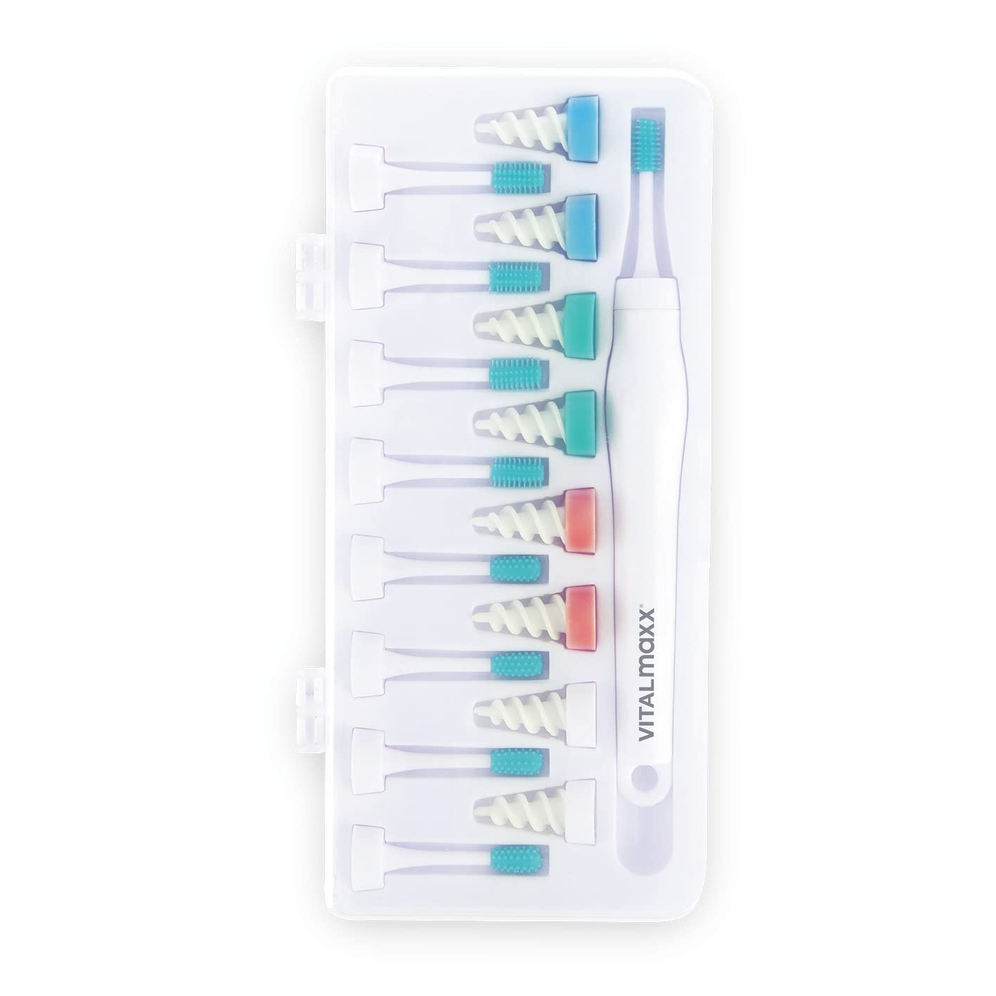 VITALmaxx Schonender Ohrenreiniger | Mit 3 verschidenen Aufsätzen | Extra weiche Silikonspitze passt sich perfekt dem Gehörgang an | Immer wieder verwendbar [Abs, Silikon, Tpr ] — Ansicht 3